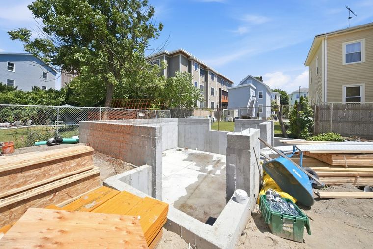 Foundation walls and slab, ready for framing
